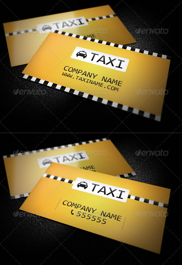 Taxi Business Card - Industry Specific Business Cards