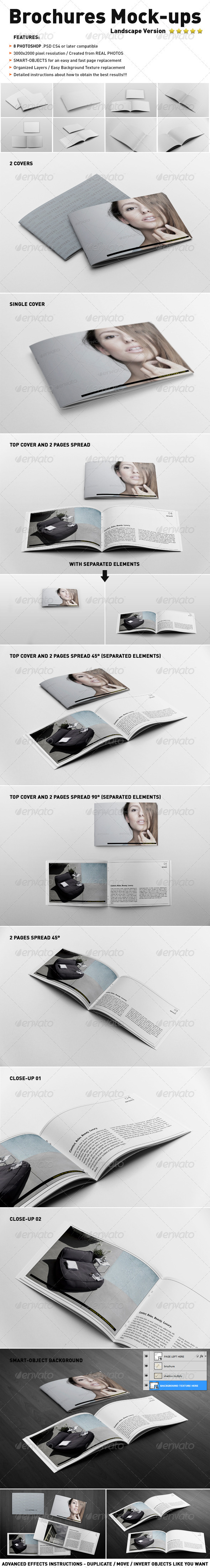 GraphicRiver Photorealistic Landscape Brochure Mock-ups 3607653 GraphicRiver Photorealistic Landscape Brochure Mock-ups 3607653