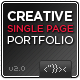 Creative Single Page Portfolio - ThemeForest Item for Sale