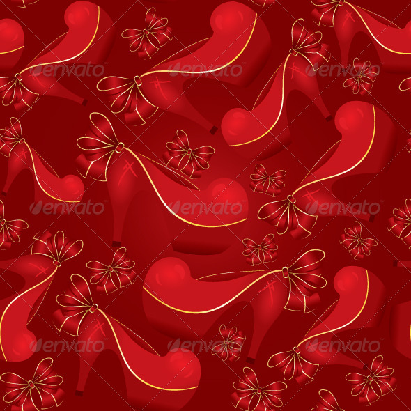 Red High Heel Evening Shoes Seamless - Miscellaneous Textures / Fills / Patterns
