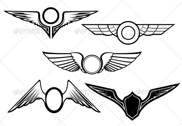 GraphicRiver Set of Wing Symbols 3619517 GraphicRiver Set of Wing Symbols 3619517