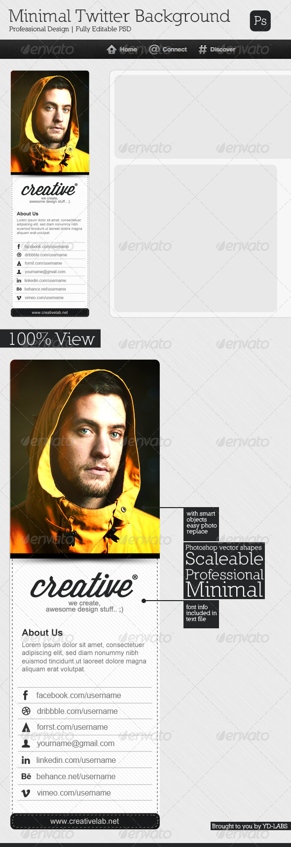 GraphicRiver Minimal Twitter Background V4 3621290 GraphicRiver Minimal Twitter Background V4 3621290