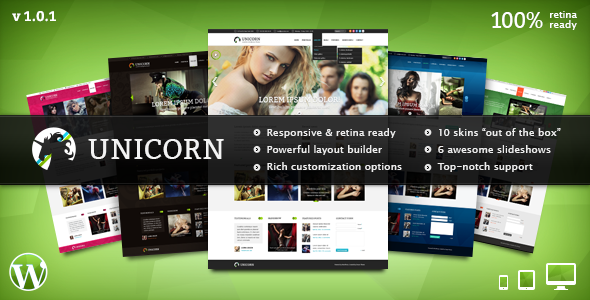 ThemeForest Unicorn Multipurpose Retina Ready WP Theme 3357525 ThemeForest Unicorn Multipurpose Retina Ready WP Theme 3357525
