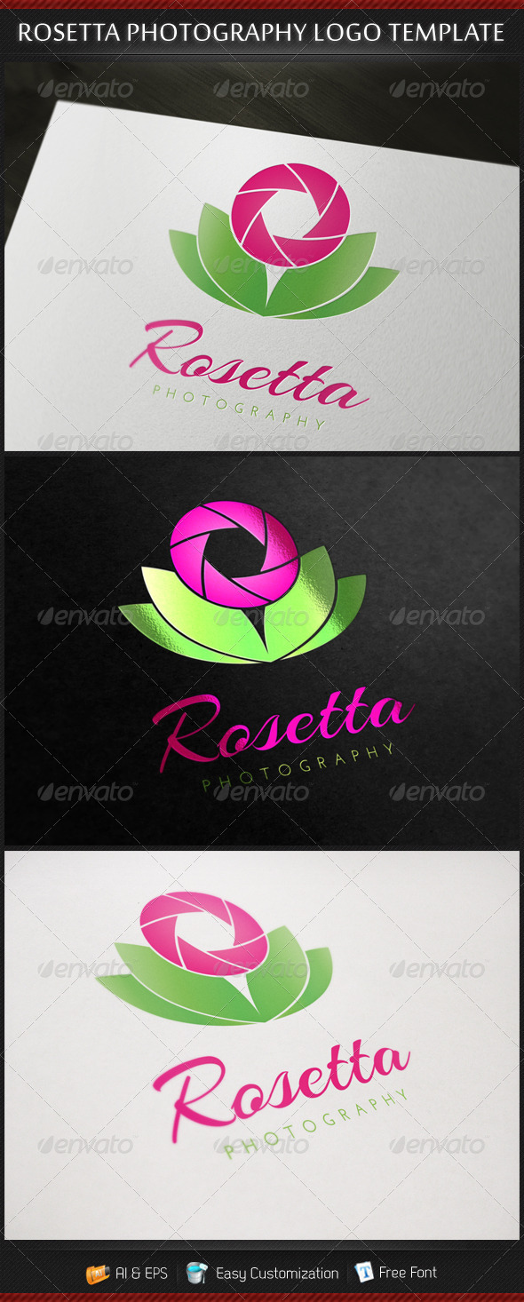 GraphicRiver Rosetta Photography Logo Template 3627258 GraphicRiver Rosetta Photography Logo Template 3627258