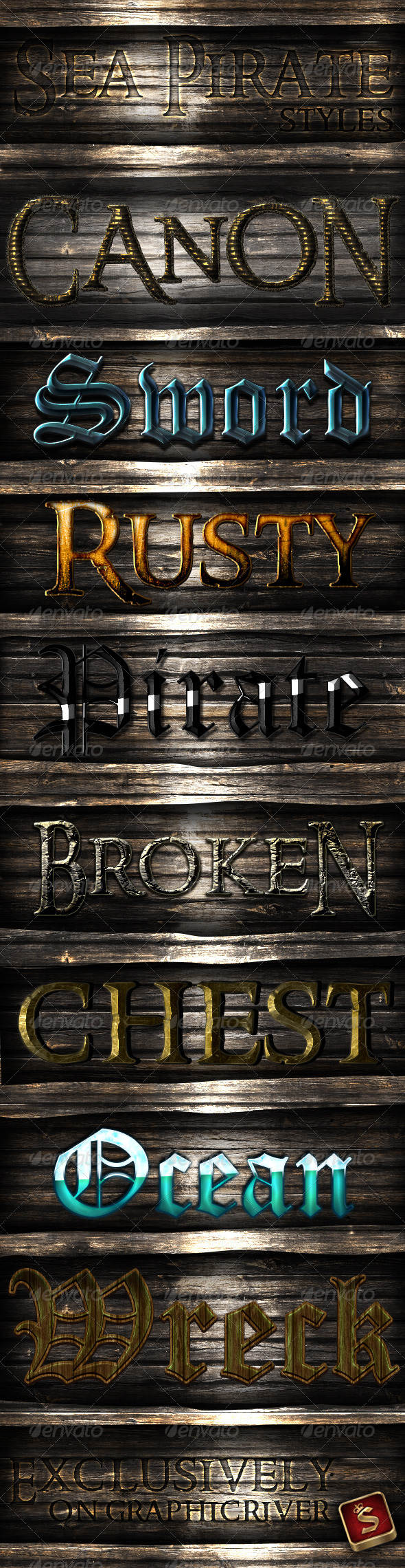 Pirate Styles - Styles Photoshop
