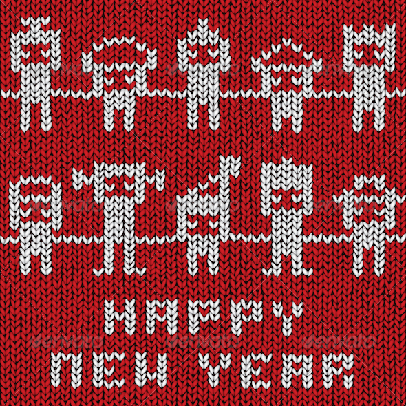 GraphicRiver Happy New Year Sweater 3630699 GraphicRiver Happy New Year Sweater 3630699