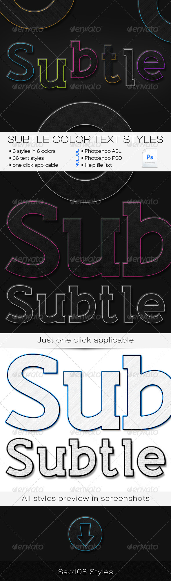 GraphicRiver Subtle Color Text Styles 3595371 GraphicRiver Subtle Color Text Styles 3595371