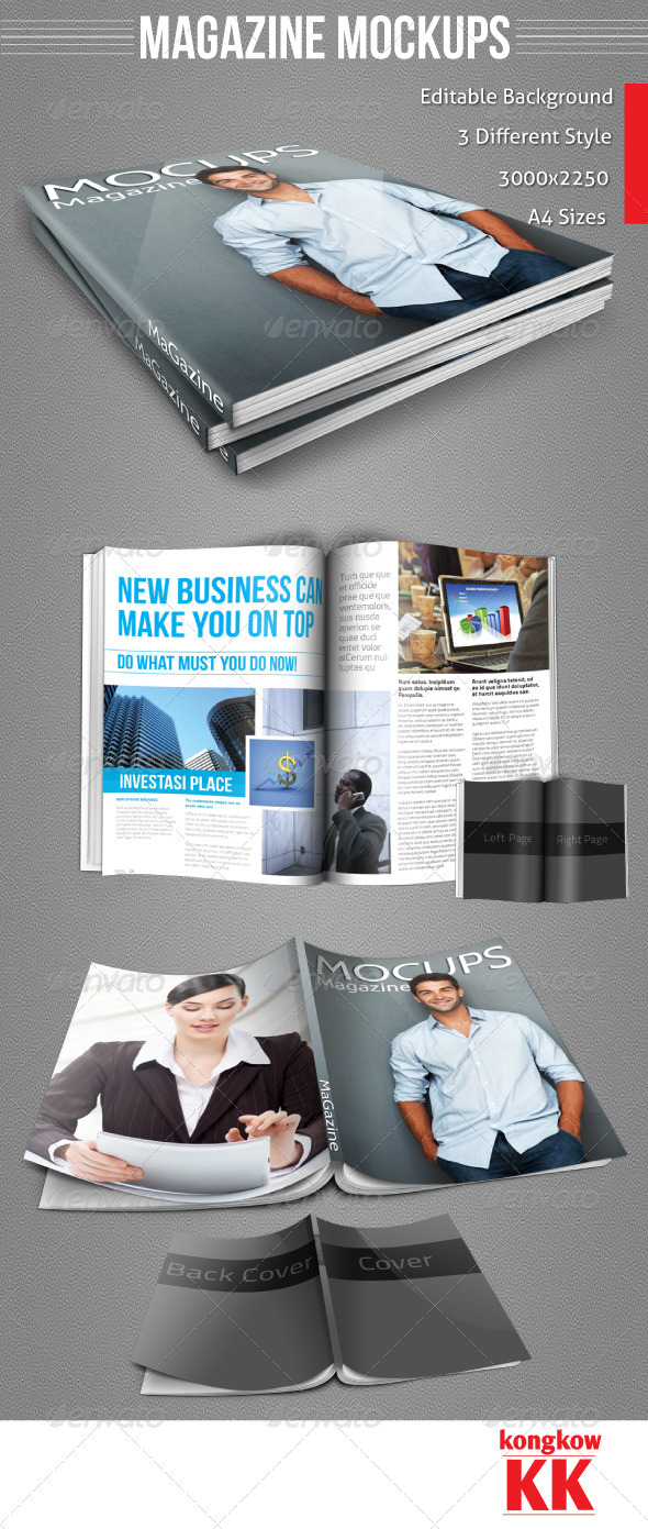 Magazine Mockups - Magazines Print