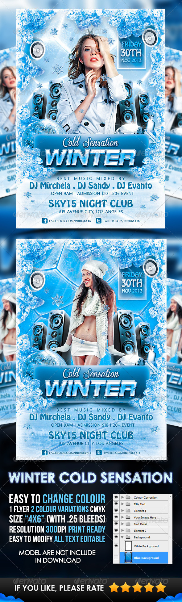 GraphicRiver Winter Cold Sensation Flyer Template 3442261 GraphicRiver Winter Cold Sensation Flyer Template 3442261