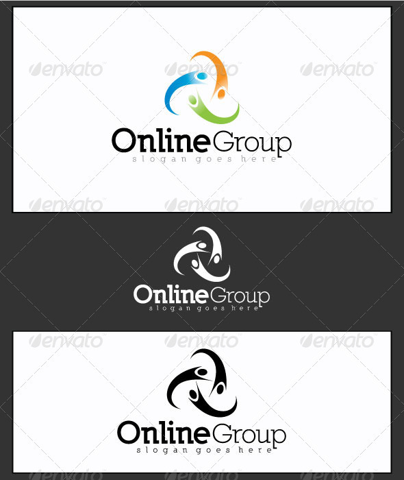 GraphicRiver Online Group Logo Template 3633459 GraphicRiver Online Group Logo Template 3633459