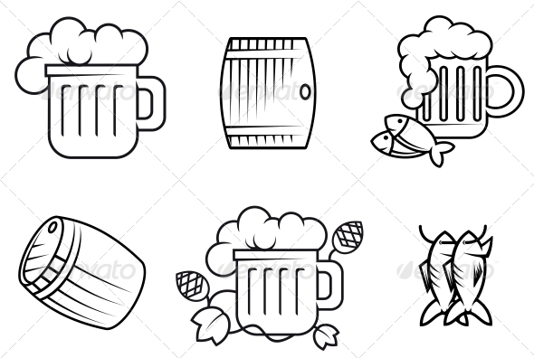 GraphicRiver Beer and Alcohol Symbols 3634899 GraphicRiver Beer and Alcohol Symbols 3634899