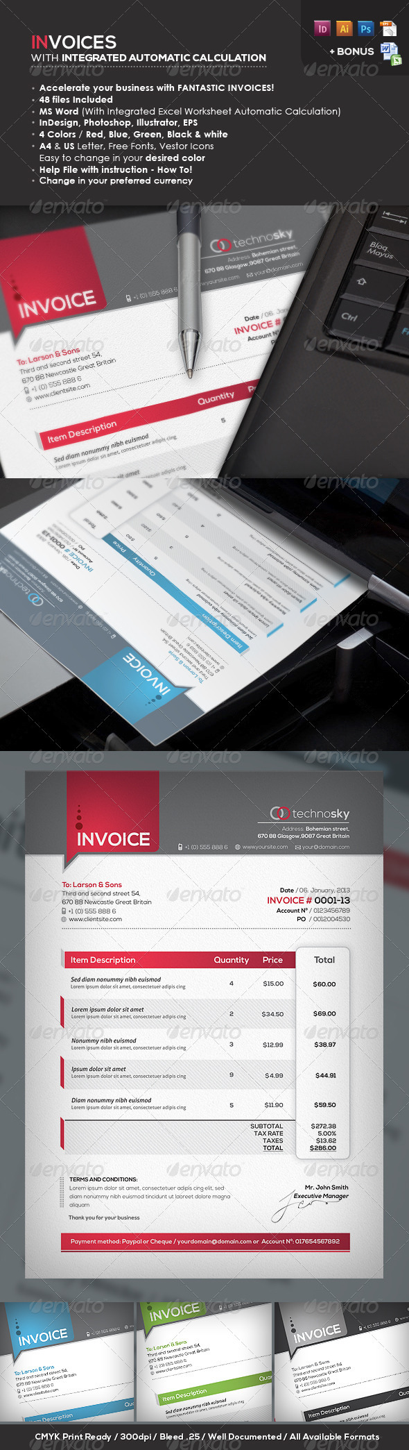 GraphicRiver Professional Invoices 3569265 GraphicRiver Professional Invoices 3569265