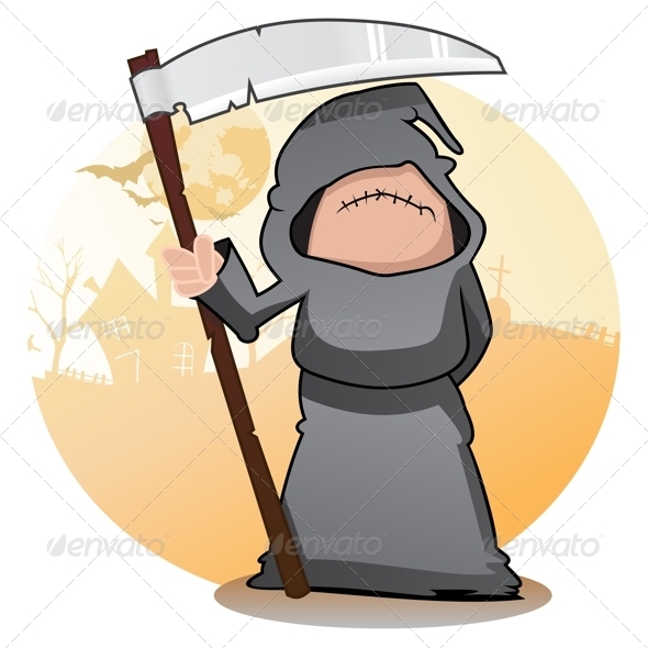 GraphicRiver Cartoon Grim Reaper 3638664 GraphicRiver Cartoon Grim Reaper 3638664
