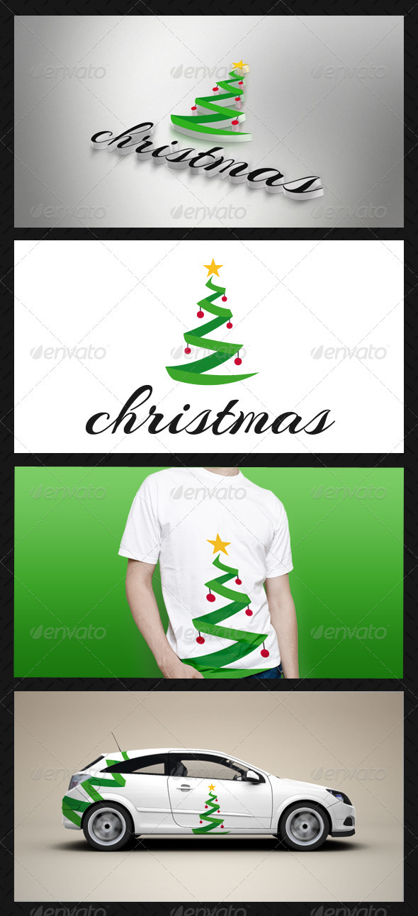 GraphicRiver Christmas Tree Logo Template 3587968 GraphicRiver Christmas Tree Logo Template 3587968