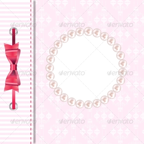 GraphicRiver Vector Greeting Card or Cover with Bow 3640704 GraphicRiver Vector Greeting Card or Cover with Bow 3640704