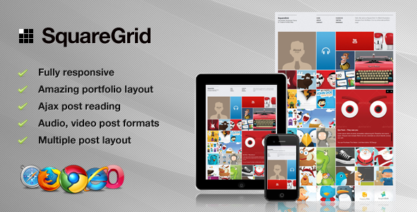 ThemeForest SquareGrid Fully Responsive Theme For Portfolio 2189202 ThemeForest SquareGrid Fully Responsive Theme For Portfolio 2189202