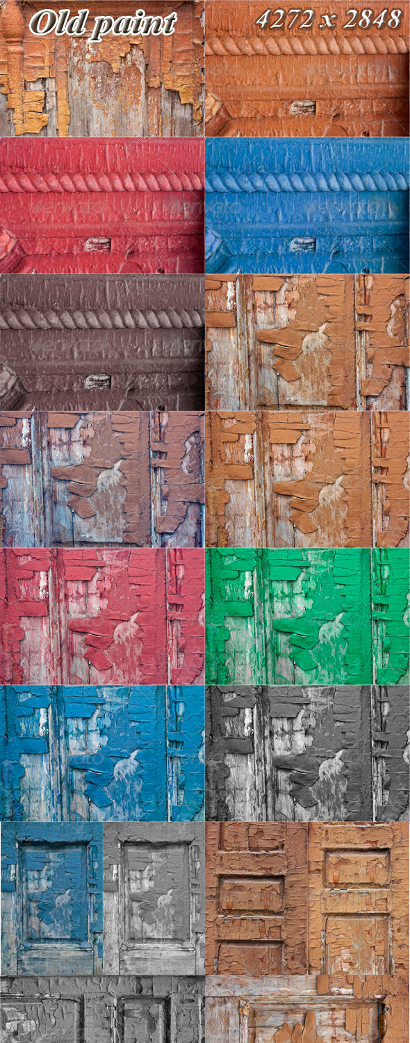 GraphicRiver Old paint on wood 3641708 GraphicRiver Old paint on wood 3641708