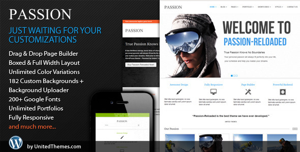 ThemeForest Passion Reloaded Responsive WordPress Theme 2550867 ThemeForest Passion Reloaded Responsive WordPress Theme 2550867