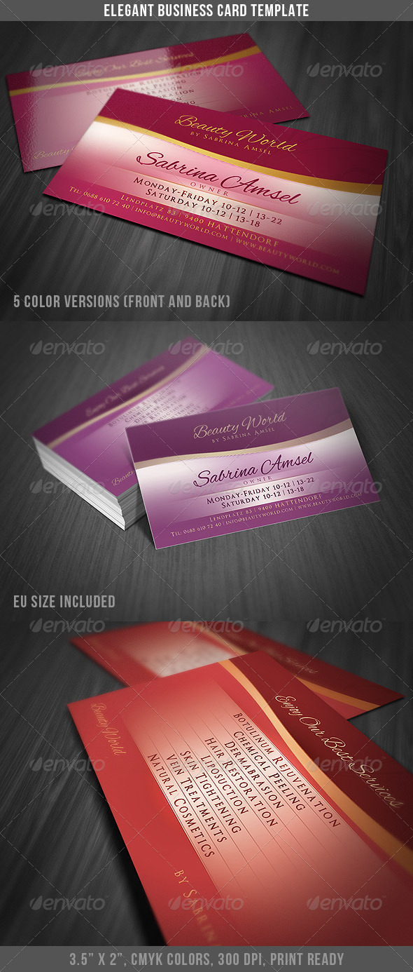 GraphicRiver Elegant Business Card 3647929 GraphicRiver Elegant Business Card 3647929