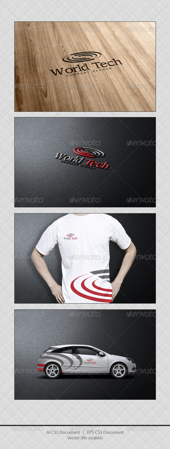 GraphicRiver World Tech Logo Templates 3653139 GraphicRiver World Tech Logo Templates 3653139