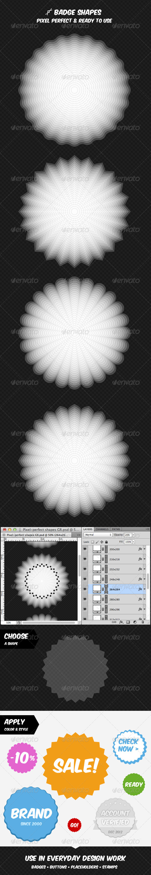 GraphicRiver Badge Shapes Collection 3655085 GraphicRiver Badge Shapes Collection 3655085