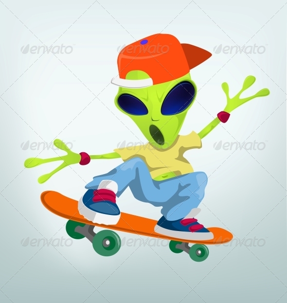 GraphicRiver Cartoon Character Alien 3655179 GraphicRiver Cartoon Character Alien 3655179