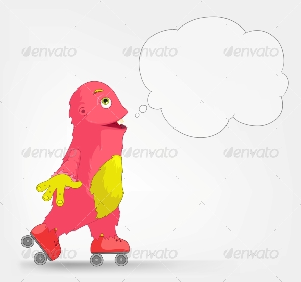 GraphicRiver Funny Monster Roller 3660748 GraphicRiver Funny Monster Roller 3660748