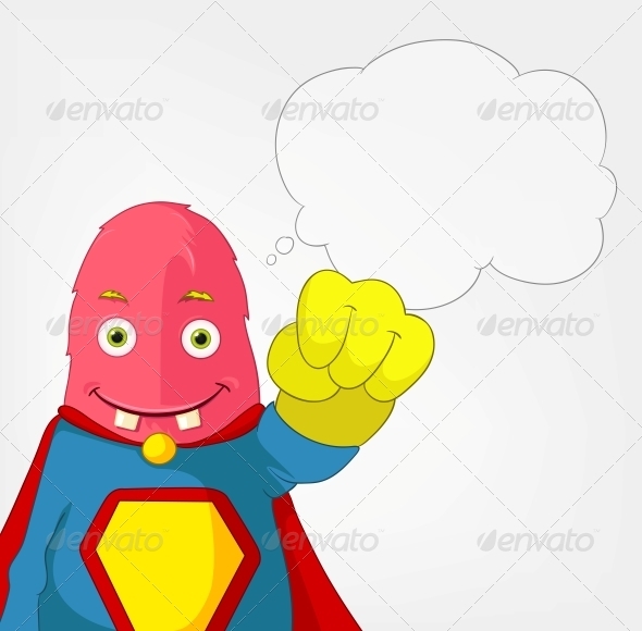 GraphicRiver Funny Monster Super Hero 3661107 GraphicRiver Funny Monster Super Hero 3661107