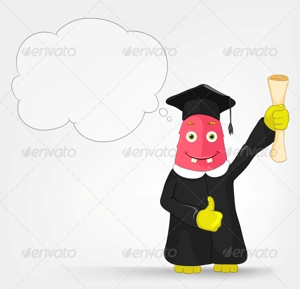 GraphicRiver Funny Monster Student 3661108 GraphicRiver Funny Monster Student 3661108