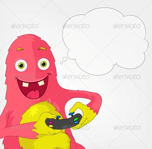 GraphicRiver Funny Monster Gamer 3661164 GraphicRiver Funny Monster Gamer 3661164