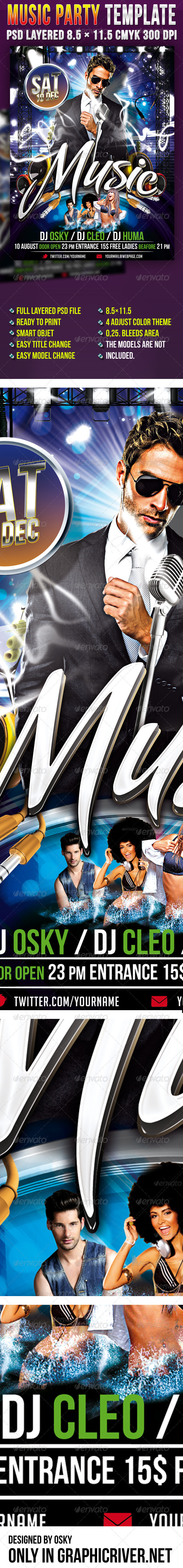 GraphicRiver Music Party Template 3664119 GraphicRiver Music Party Template 3664119