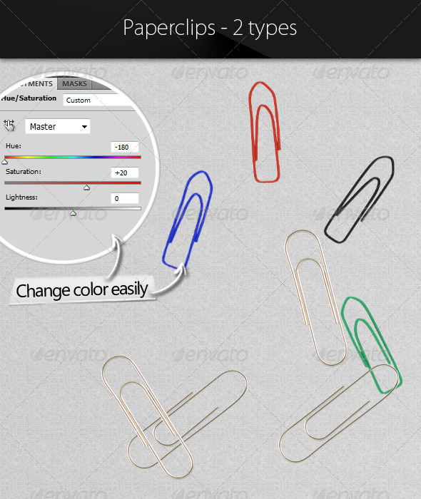 GraphicRiver Paperclips 2 Types 3666729 GraphicRiver Paperclips 2 Types 3666729