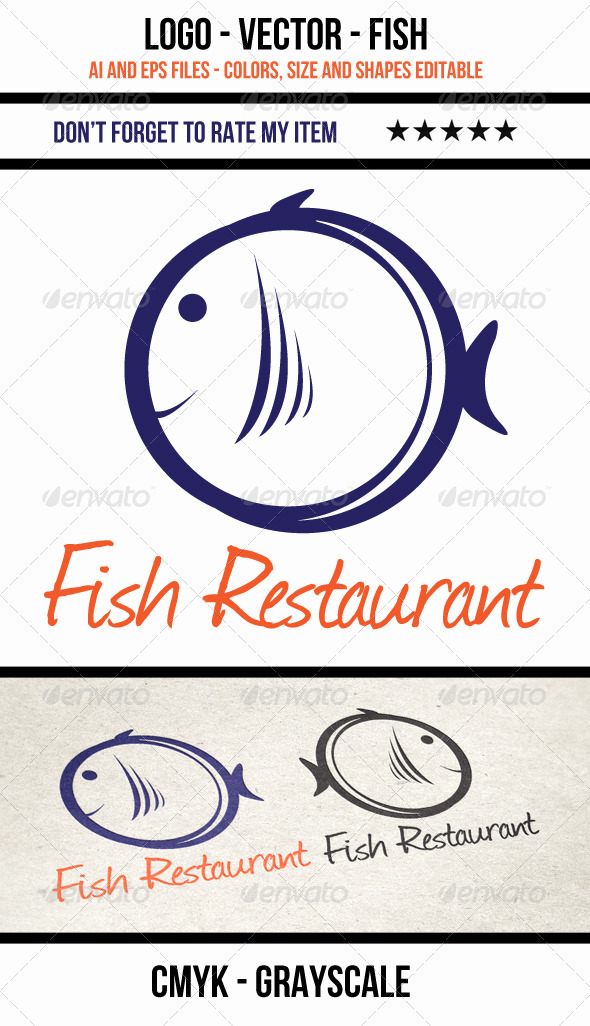 GraphicRiver Fish Logo Vector 3589671 GraphicRiver Fish Logo Vector 3589671