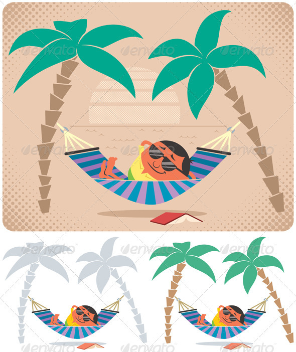 Hammock Relaxation - People Characters