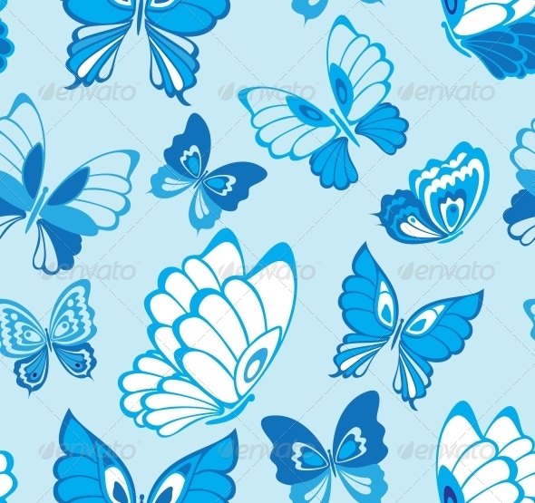 GraphicRiver Seamless Pattern with Butterfly 3674975 GraphicRiver Seamless Pattern with Butterfly 3674975