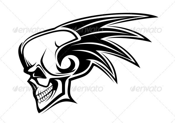 Danger Skull - Tattoos Vectors