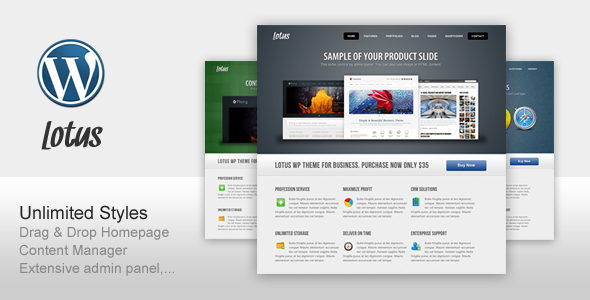 ThemeForest Lotus For Business Software Corporate Portfolio 164748 ThemeForest Lotus For Business Software Corporate Portfolio 164748