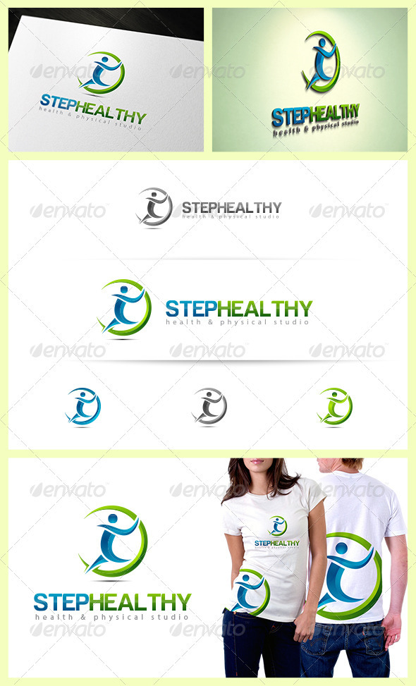 Step Healthy Logo - Humans Logo Templates