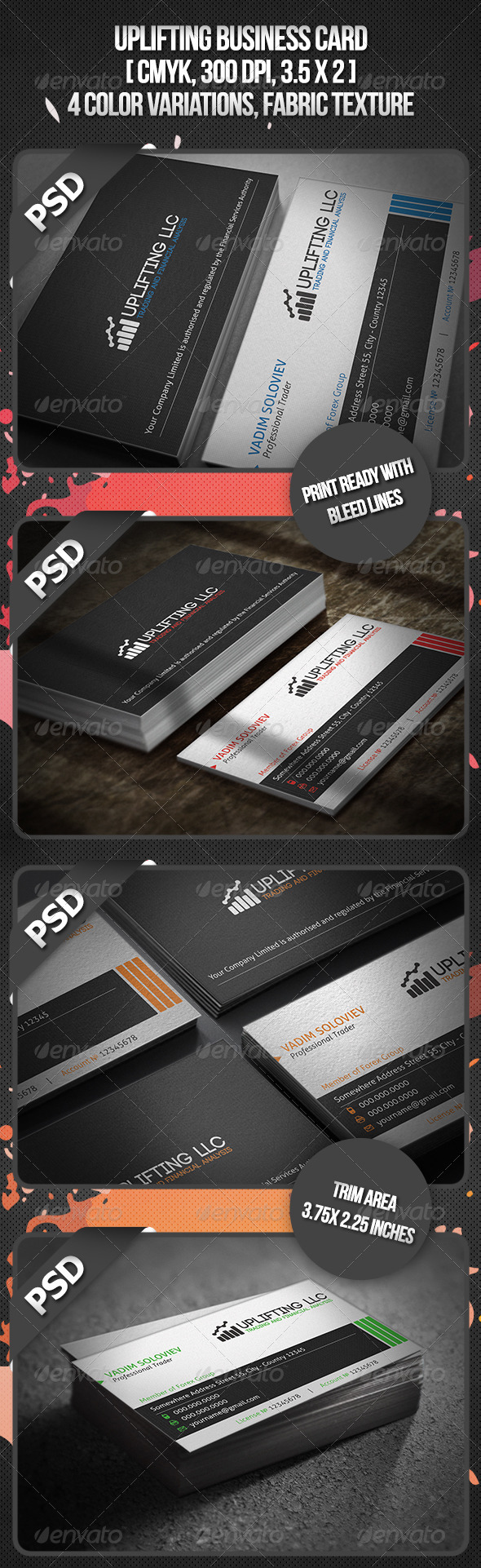 GraphicRiver Uplifting Business Card 3624533 GraphicRiver Uplifting Business Card 3624533