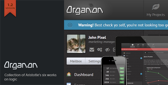 ThemeForest Organon Responsive Admin Template 3321401 ThemeForest Organon Responsive Admin Template 3321401