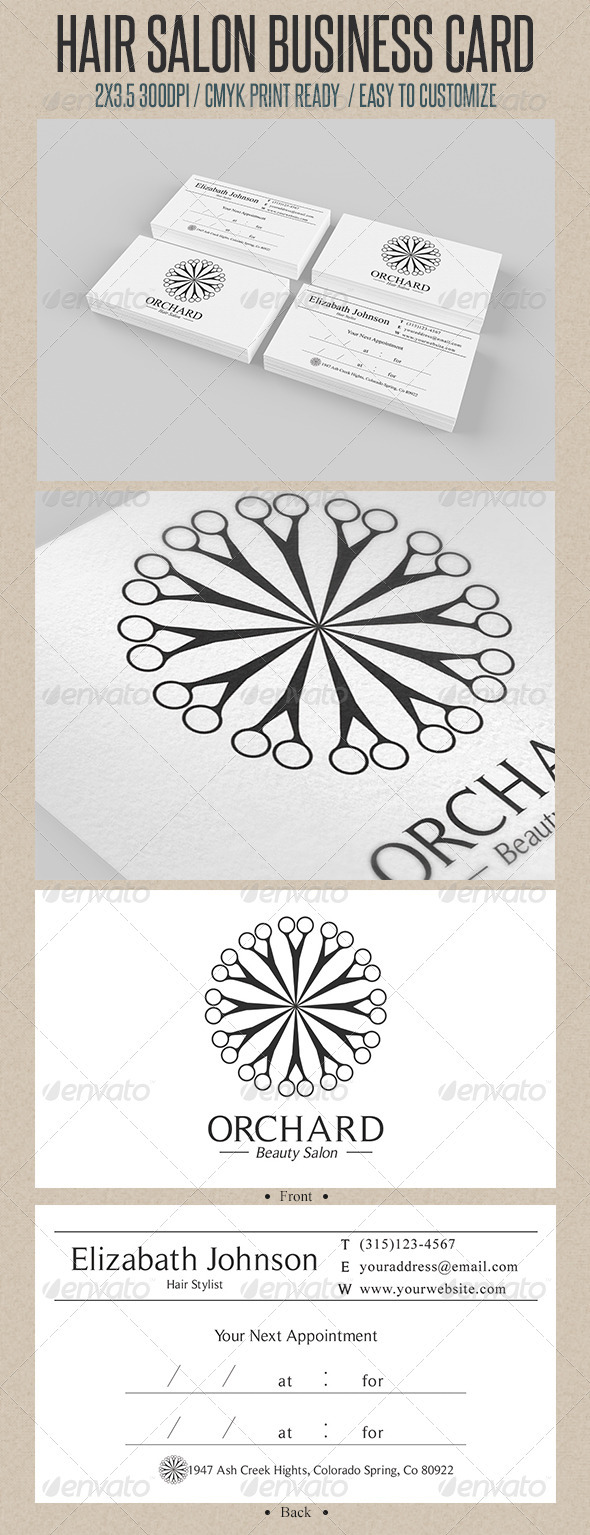 GraphicRiver Beauty Salon Business Card 3631915 GraphicRiver Beauty Salon Business Card 3631915