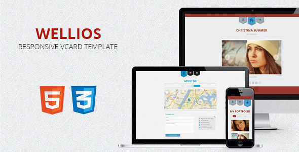 ThemeForest Wellios Responsive vCard Template 3637697 ThemeForest Wellios Responsive vCard Template 3637697