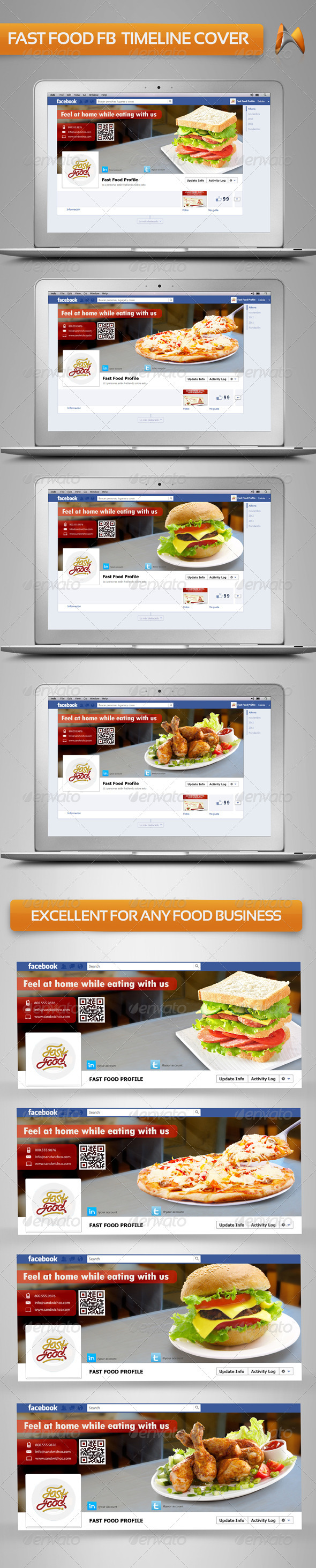 GraphicRiver Multi Fast Food FB Timeline Cover 3688482 GraphicRiver Multi Fast Food FB Timeline Cover 3688482