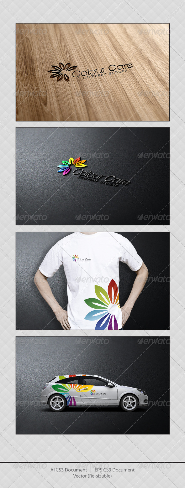 GraphicRiver Colour Care Logo 3652287 GraphicRiver Colour Care Logo 3652287