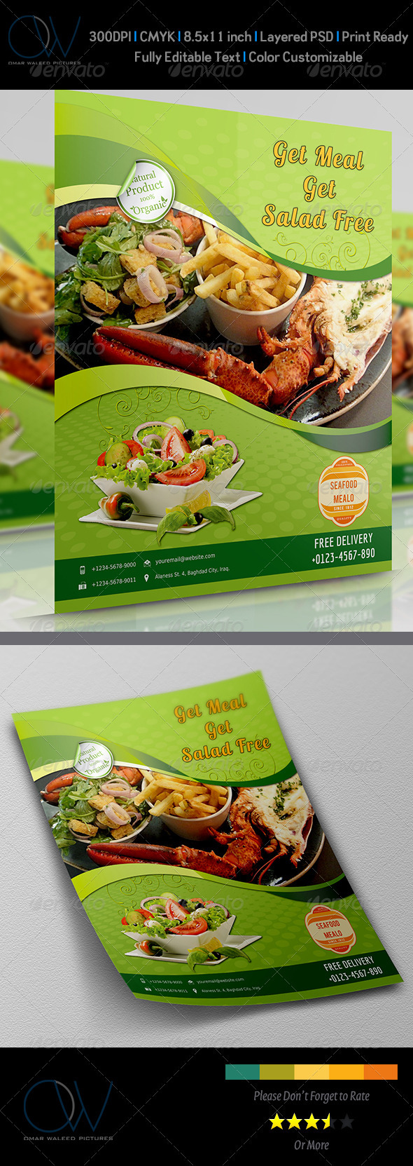 GraphicRiver Sea Food Flyer 3639229 GraphicRiver Sea Food Flyer 3639229