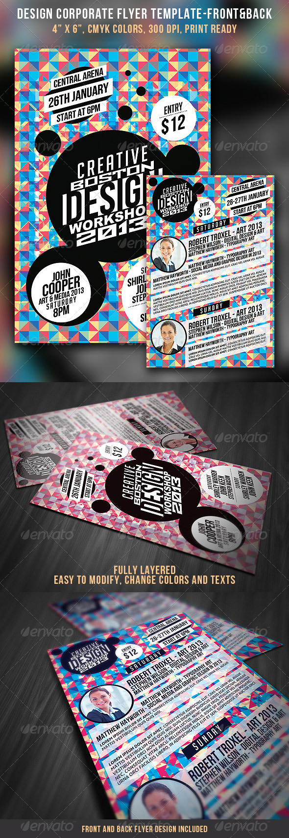 Design Corporate Flyer - Front & Back - Commerce Flyers