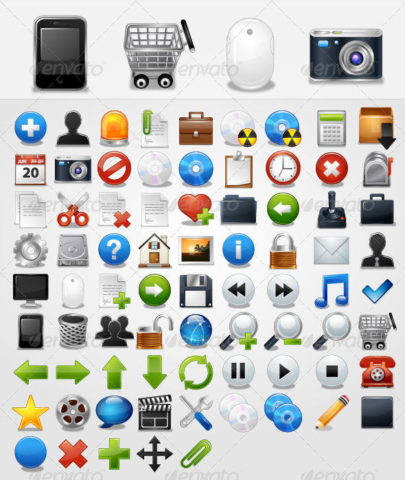 General 77 Icons - Vector - Web Icons
