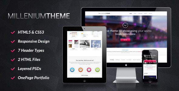 ThemeForest Millennium Responsive One Page WordPress Theme 3549073 ThemeForest Millennium Responsive One Page WordPress Theme 3549073