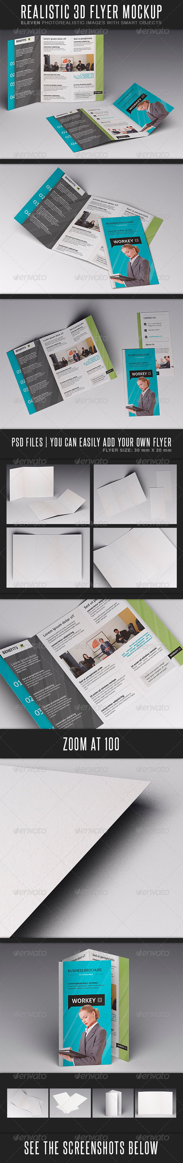 GraphicRiver Realistic Flyer MockUp 3696779 GraphicRiver Realistic Flyer MockUp 3696779