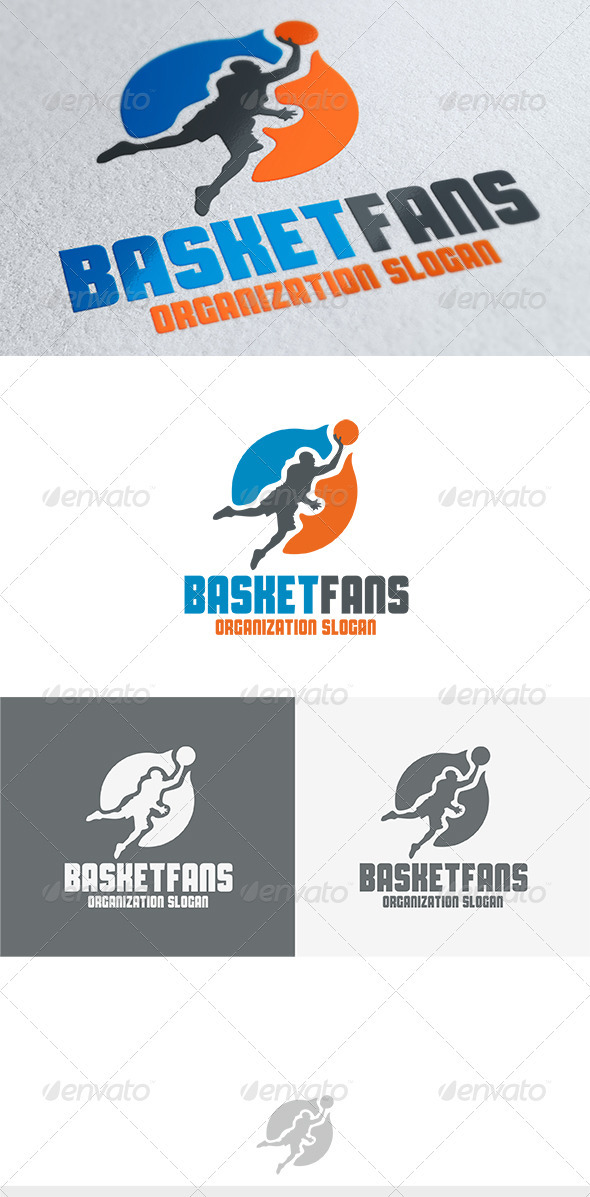 Basket Fans Logo - Humans Logo Templates
